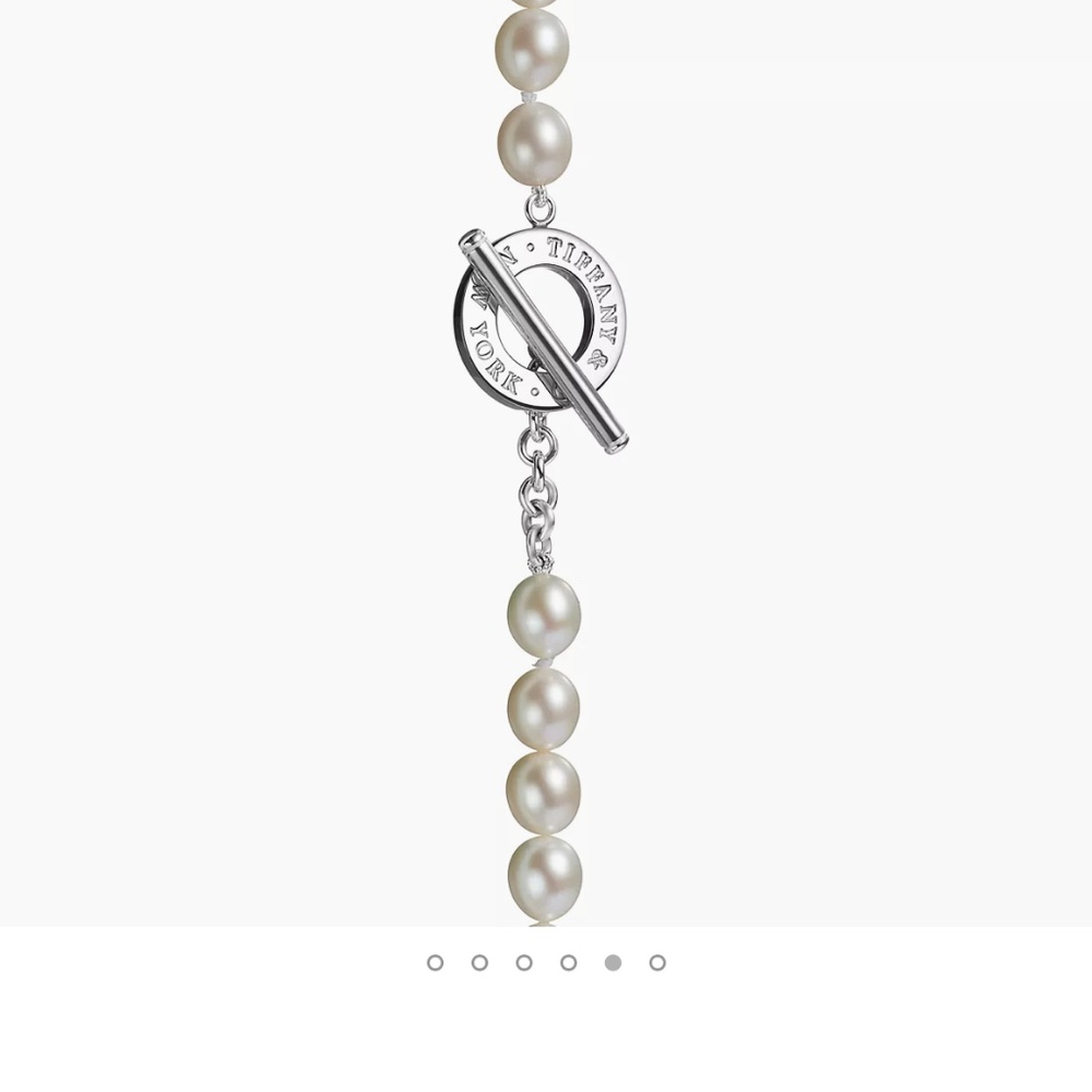 Tiffany Pearl Necklace:  Freshwater Pearl Toggle - Picture 2 of 5